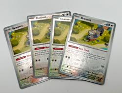 Skwovet Reverse Holo 151/198 Pokemon Scarlet & Violet Base 2023 Playset x4 4x - Image 1