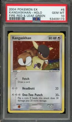 2004 Pokemon Kangaskhan EX Fire Red & Leaf Green Holo Rare #6 PSA 10 Gem Mint - Image 1