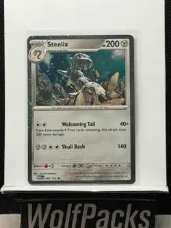 Pokemon ME01: Mega Evolution - Steelix 093/132 Rare Cosmos Holo - Image 1