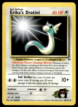 Pokemon TCG Gym Heroes #042/132 Erika's Dratini LP - Image 1