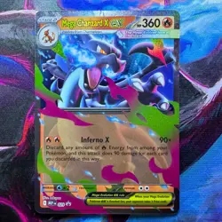 Pokemon TCG ‘Mega Charizard X ex 029’ Mega Evolution Black Star Promo - Image 1