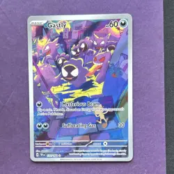 Pokemon Gastly Full Art Illustration Rare Holo 177/162 SV05: Temporal Forces - Image 1
