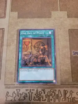 YUGIOH ONE DAY OF PEACE OP04-EN012 SUPER UNLIMITED ED NM - Image 1