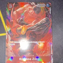 One Piece CCG Roronoa Zoro OP01-025 Parallel Romance Dawn SR Foil English MINT - Image 2