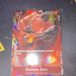 One Piece CCG Roronoa Zoro OP01-025 Parallel Romance Dawn SR Foil English MINT - Image 3