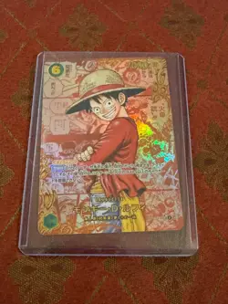 one piece monkey d. luffy op13-118 red manga alt art sec foil in Japanese - Image 1