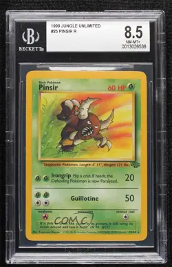 Pinsir Pokemon Jungle BGS 8.5 1999 - Image 1