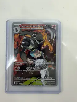 Pokemon TCG Team Rockets Houndoom Illustration Rare Card 191/182 Destined Rivals - Image 1