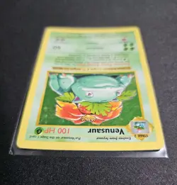 Venusaur Base Set Shadowless 15/102 Holo Foil Holographic Rare Pokemon Card - Image 4