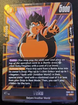 Veku FB09-091 Foil Super Rare Dual Evolution Dragon Ball Super Card Game - Image 1