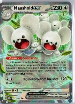 Maushold ex 155/182 Paldea Evolved Pokemon Card - Holo Rare NM - Image 1
