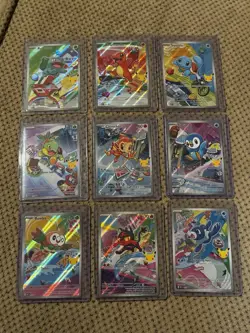 First Partner Illustration Collection Series 1 All 9 Promo Cards - Pack Fresh - Image 1