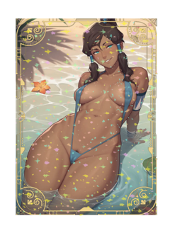 Sexy Korra ACG Goddess Story Anime CCG Card Hunny Bunnies - Image 2