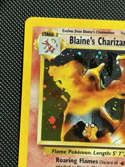 Pokemon Blaine's Charizard Gym Challenge Holo Card 2/132 - Image 2