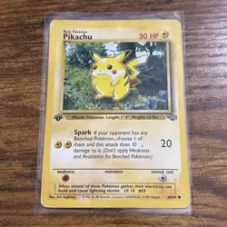 Pokemon Pikachu TCG Jungle Card 60/64 1st Edition Common (SEE PHOTOS) - Image 1