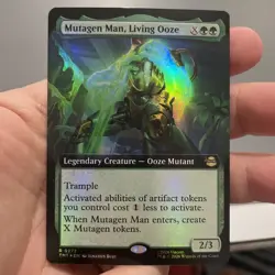 Mutagen Man, Living Ooze MTG (EXTENDED ART FOIL) TMNT NM! +Bonus FREE SHIPPING! - Image 1