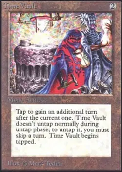 1x Time Vault Light Play, English Collectors' Edition - International MTG Magic - Image 1
