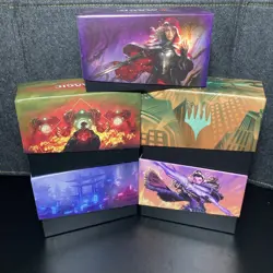 Lot of 5 Magic The Gathering Empty Bundle / Fat Pack Storage Boxes - Image 1