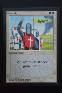 Magic The Gathering MTG CRUSADES International Edition LP Lightly Played - Image 1