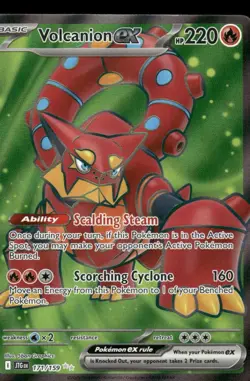 Pokemon Cards Volcanion ex 171/159 Journey Together Ultra Rare NM *3 - Image 1