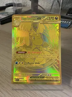 Pokemon Mega Dragonite EX FULL ART GOLD Hyper Rare Ascended Heroes #295/217 - Image 1