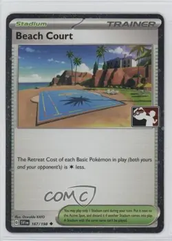 Beach Court (Cosmos Holo) Holo Play! Pokemon Prize Pack Series Three #167/198 - Image 1