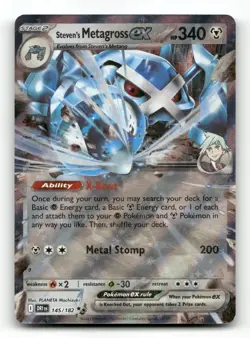 Steven's Metagross ex 145/182 - Destined Rivals - Pokemon Card NM/M - Image 1