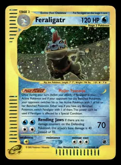 Feraligatr 12/165 Holo Rare Expedition Set Pokemon Card - Image 1