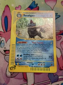 Feraligatr 12/165 Holo Rare Expedition Set Pokemon Card - Image 3