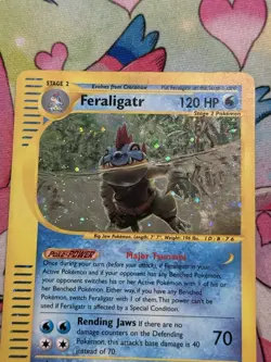 Feraligatr 12/165 Holo Rare Expedition Set Pokemon Card - Image 4