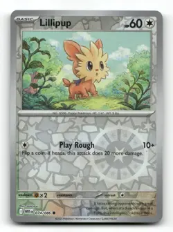 Lillipup 074/086 - White Flare - Pokemon Card NM/M - Image 1
