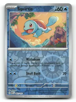 Squirtle 007/165 - 151 Reverse Holo - Pokemon Card NM/M - Image 1