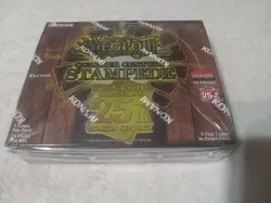 Yugioh Quarter Century STAMPEDE Booster Box 1st Edition Brand New 24 Packs - Image 1