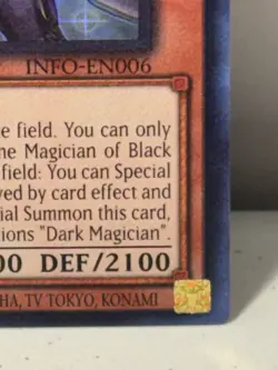 Dark Magician the Magician of Black Magic INFO-EN006 Ultra Rare 1st Ed NM Yugioh - Image 4