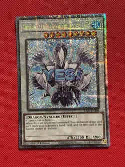 Yugioh! Trishula, Dragon Of The Ice Barrier RA05-EN101 Stamp Starlight Rare NM - Image 1