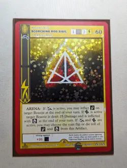 Metazoo Wilderness 1st Edition Scorching Rod Sigil Full Holo 35/165 TCG Card - Image 1