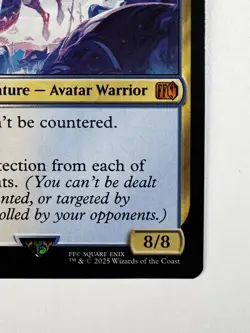 Absolute Virtue 212 – MTG Final Fantasy Mythic Avatar Warrior 8/8 Flying Regular - Image 4