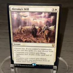 Akroma's Will Commander Legends Rare Instant Regular White 003/361 MTG (A) - Image 1