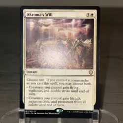 Akroma's Will Commander Legends Rare Instant Regular White 003/361 MTG (A) - Image 2