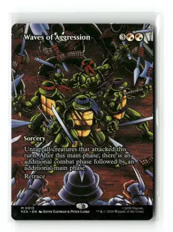 Waves of Aggression (Borderless) M Teenage Mutant Ninja Turtles 13 NM - Image 1