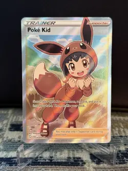 Pokemon TCG Poke Kid Trainer Shining Fates Ultra Rare Card 070/072 Near Mint - Image 1