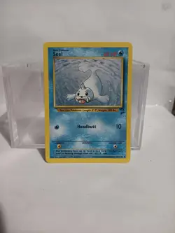 Pokemon Seel 61/130 Uncommon Unlimited Edition Base Set 2 NM Vintage WoTC - Image 1