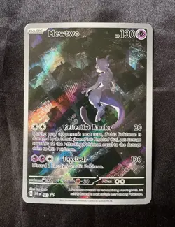 Pokemon Mewtwo 052 Sv: Scarlet & Violet Promo Full Art Holo 130HP - Image 1