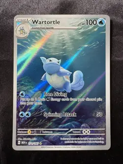 Pokemon Wartortle 171/165 Sv: Scarlet & Violet 151 Illustration Rare Holo Card - Image 1