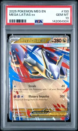 2025 Pokemon Mega Evolution MEGA LATIAS ex #100 English PSA 10 Gem Mint - Image 1