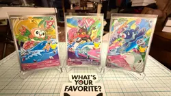 Alola Starter Set Pokemon First Partner Illustration Collection Series 1 Promo - Image 1