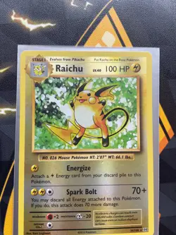 Pokemon Raichu Holo Rare Reverse Holo Evolutions 36/108 - Image 1