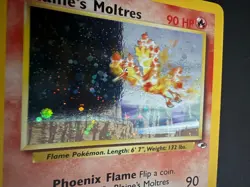 Pokemon TCG Blaine's Moltres 1/132 Gym Heroes Holo Rare 90 HP Basic Card English - Image 3