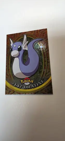 2000 Topps Pokemon Series 3 Silver Foil #147 Dratini TV Animation 1st Edition - Image 1