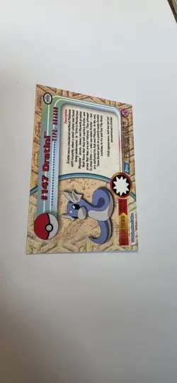 2000 Topps Pokemon Series 3 Silver Foil #147 Dratini TV Animation 1st Edition - Image 4